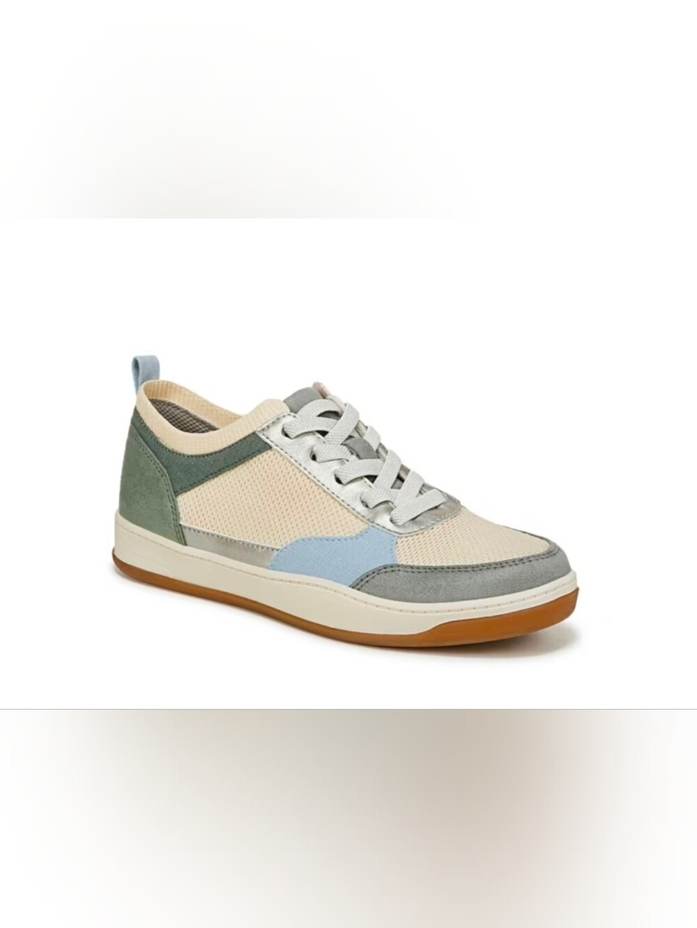 WOMENS LIFE STRIDE Casual Sneakers in Beige, Light Blue & Gray SZ 9